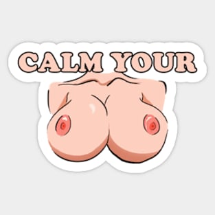 Calm Your Tits Sticker